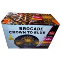 KOMPAKTNÝ OHŇOSTROJ BROCADE CROWN TO BLUE 50 rán / 30mm